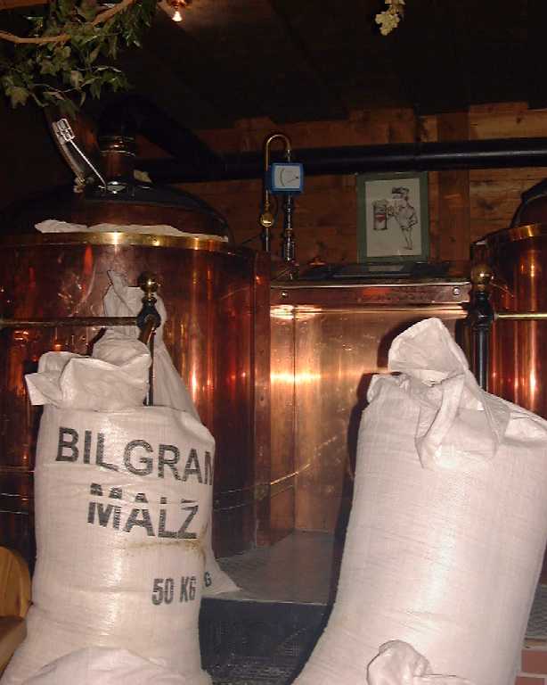 Der erste Sud wird vorbereitet